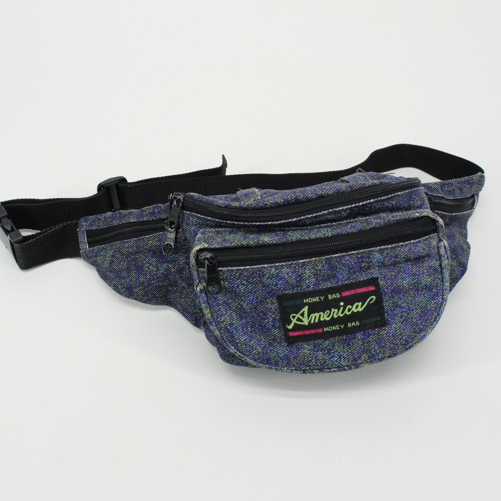 Vintage Denim Look 80's Fanny Pack